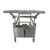 Hand Crank Tilting Autopsy Cart with Optional Tops - Image 3