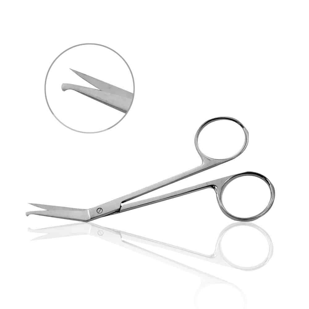 Scissors, Iris, Angled, Sharp/Probe