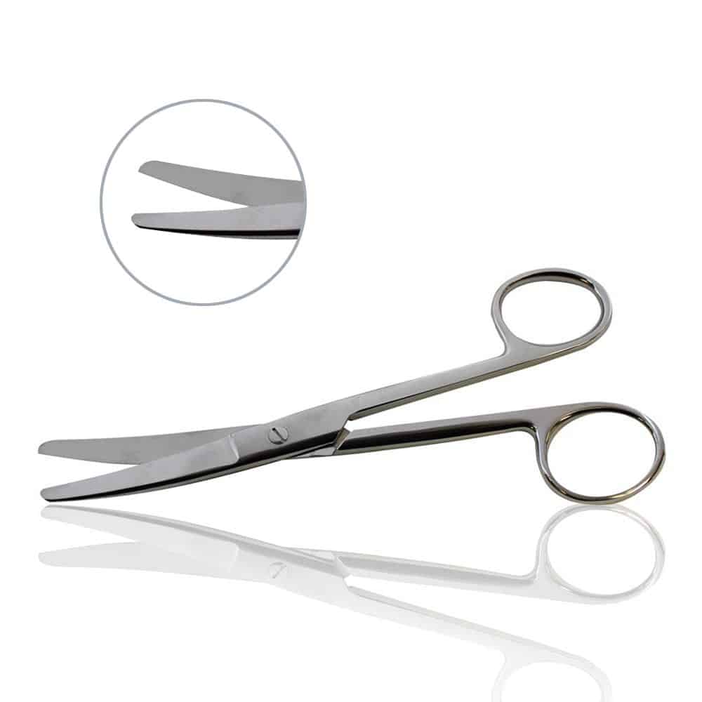 thumbnail image 2 of 6" Curved Blunt/Blunt Operating Dissecting Scissors – Surgical Grade Stainless Steel 2 of 6