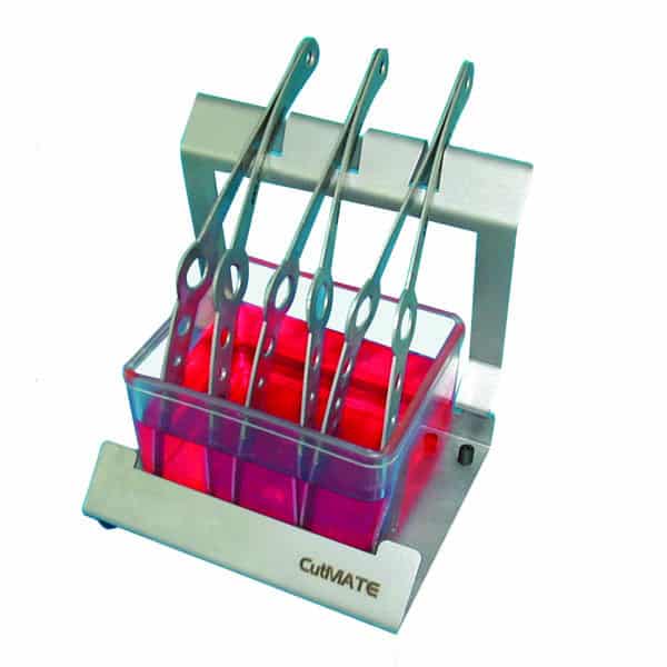 Stainless Steel Forceps Holder with TPX Container AB076