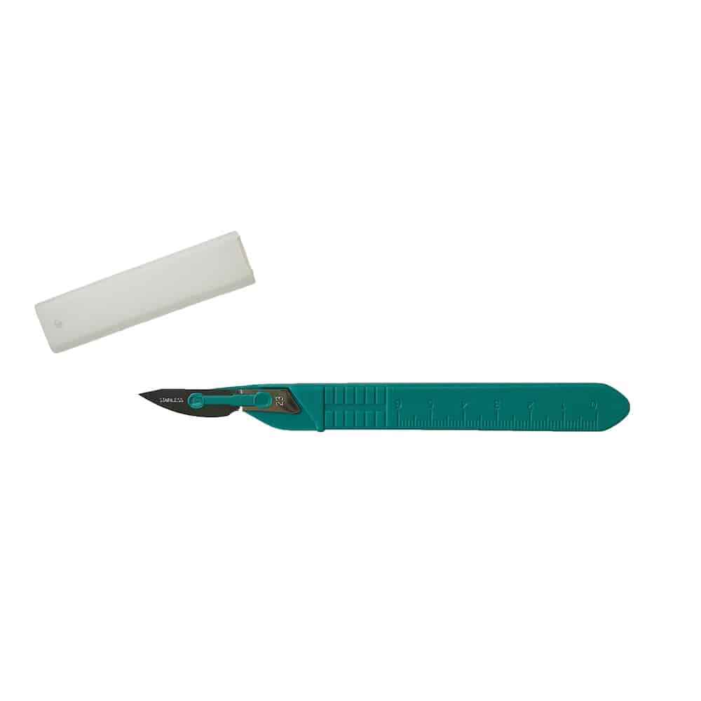 Disposable Scalpel with Stainless Steel Blade, Box of 10