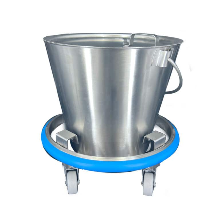 Kick Bucket Set W/ Lid, Stainless Steel, 13 Qt