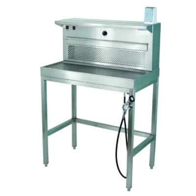 Counter Down Back Draft Workstation - Optional In-House Ventilation