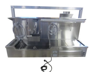 Autopsy Sink - Elevating Wall Mount with Left or Right Hand Approach
