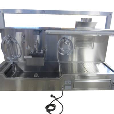 Autopsy Sink - Elevating Wall Mount with Left or Right Hand Approach
