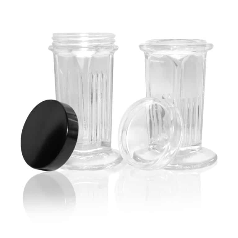 Coplin (Glass) Staining Jar with Plastic or Glass Cover