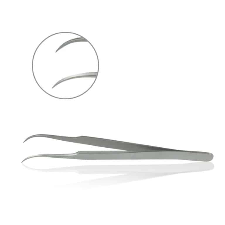 Delicate Tissue Forceps, Curved Tips