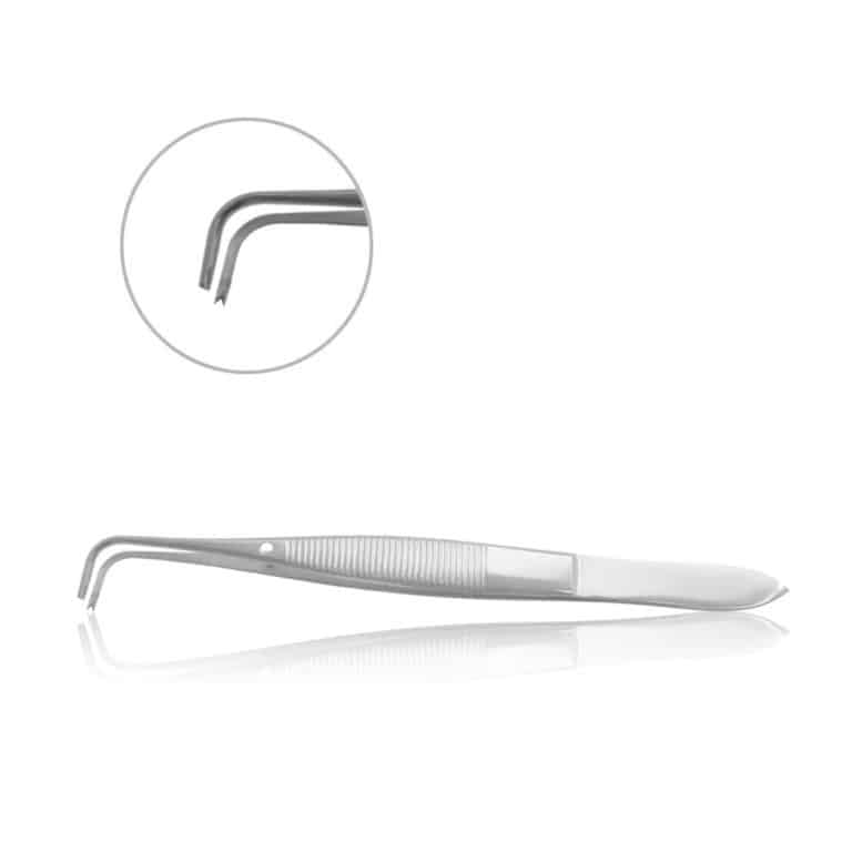 Forceps, Iris Tissue, Curved - AB036