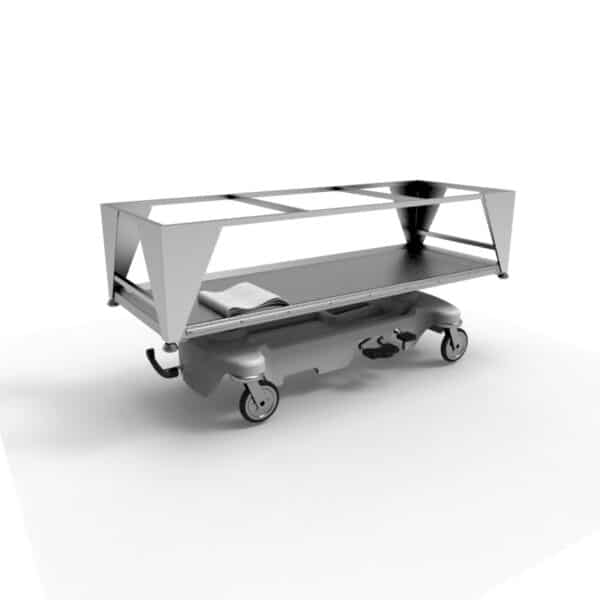 Hydraulic Covered Cadaver Carrier with Cover - JA600 & JA614