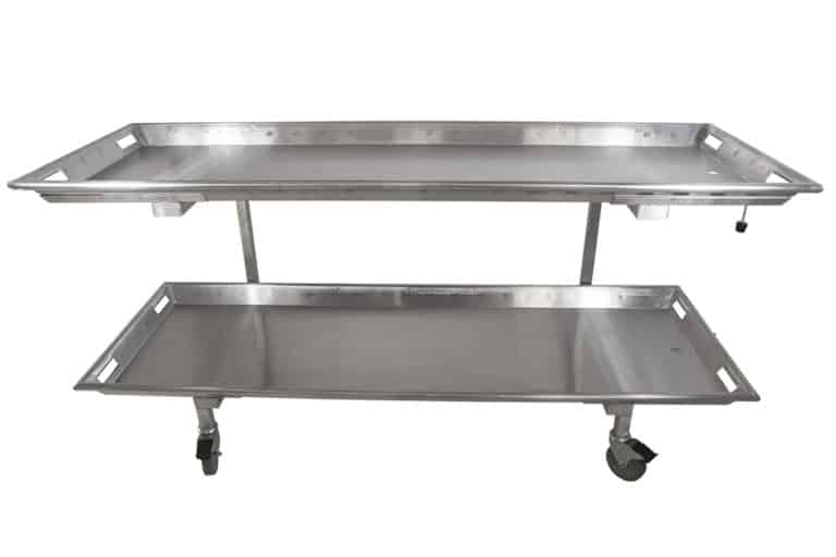 Cadaver Carrier with Two Body Trays
