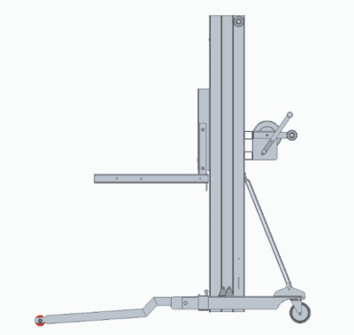 JD715 - Hand Crank Lift Low Profile Legs