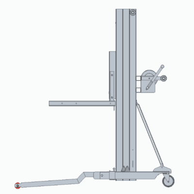 JD715 - Hand Crank Lift Low Profile Legs