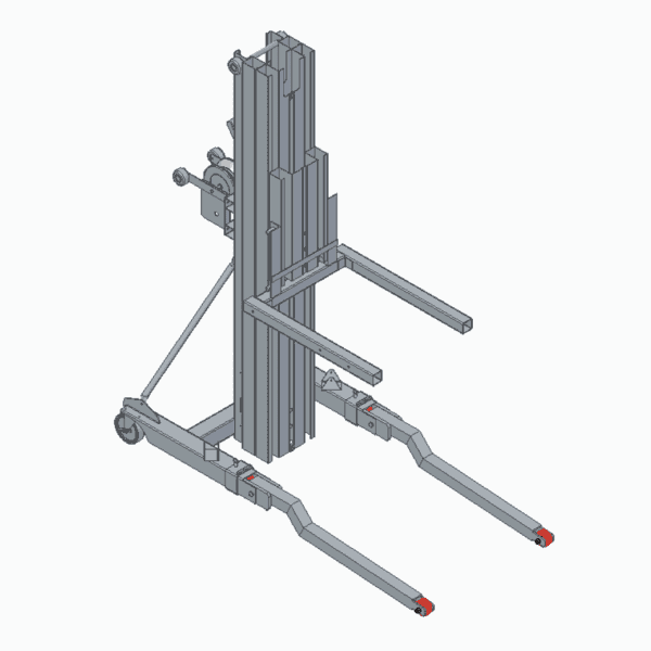 JD715 Hand Crank Lift Low Profile Legs