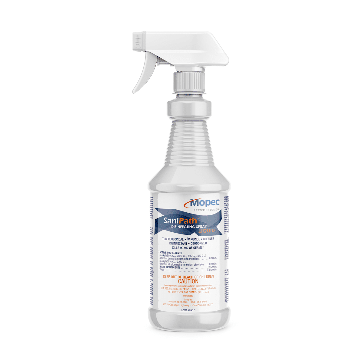 Spray 3 en 1 : désinfectant - détergent - nettoyant 750 ml SANILIFE 310.0217