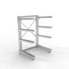 Stationary Cantilever Cadaver Storage Racks - IA Series - Image 2