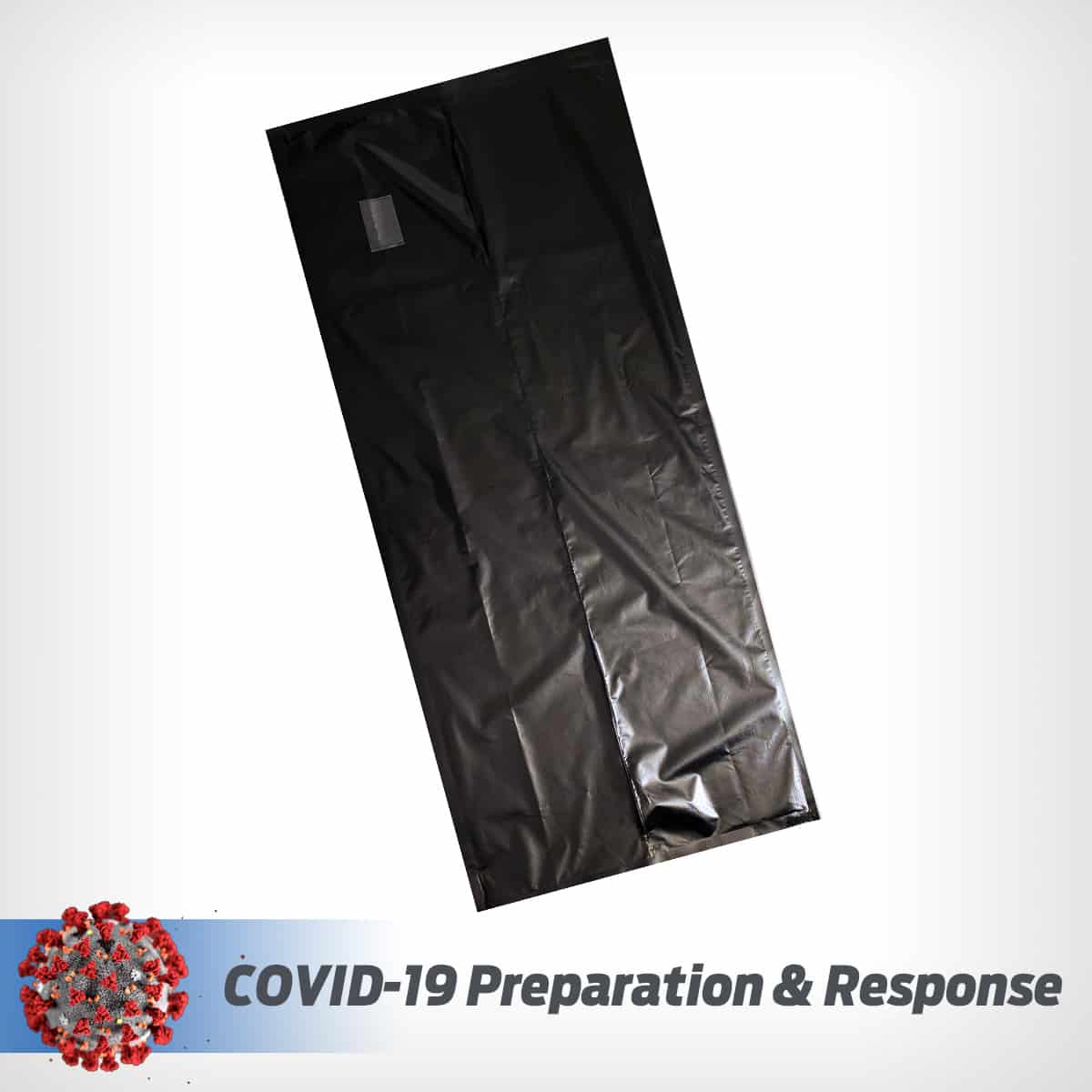 Body Bag, COVID19 USA Response, Heavy Duty, No Handles BE168 Mopec