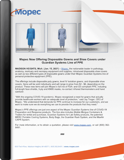 Download Mopec Gown Press Release
