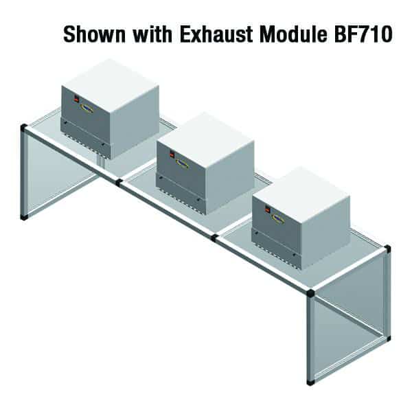 Fume Exhaust Hood - Requires 3 Exhaust Modules, Various Lengths