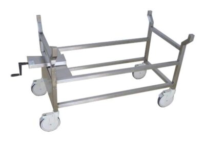 Hand Crank Tilting Autopsy Cart with Optional Tops