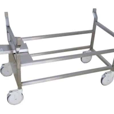 Hand Crank Tilting Autopsy Cart with Optional Tops