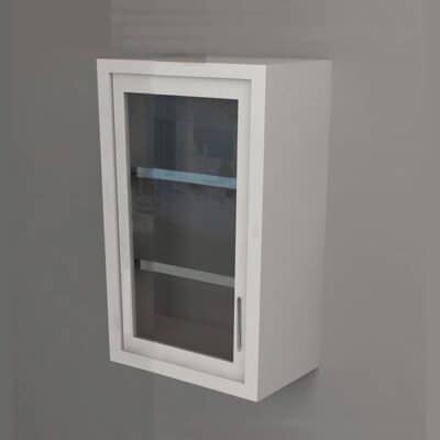 Wall Cabinet – Swing Door with 2 Shelves, Various Dimensions & Openings