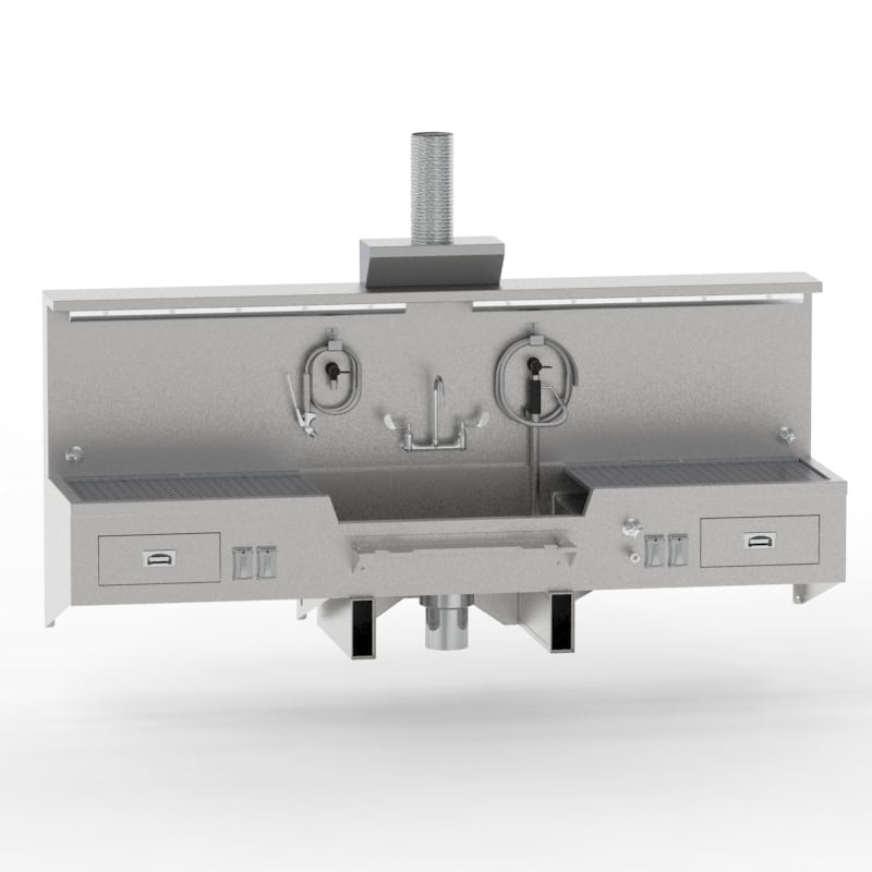 Wall Mount Embalming Station (1036-25-C & 1036-25-D)