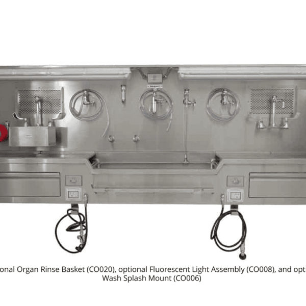 Autopsy Sink - Wall Mount, Center Approach - CC100