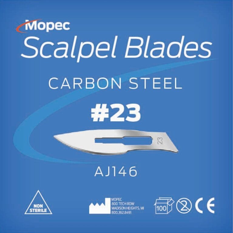 #23 Scalpel Blades, Non-Sterile, Standard Grade, 100 Pack - AJ146