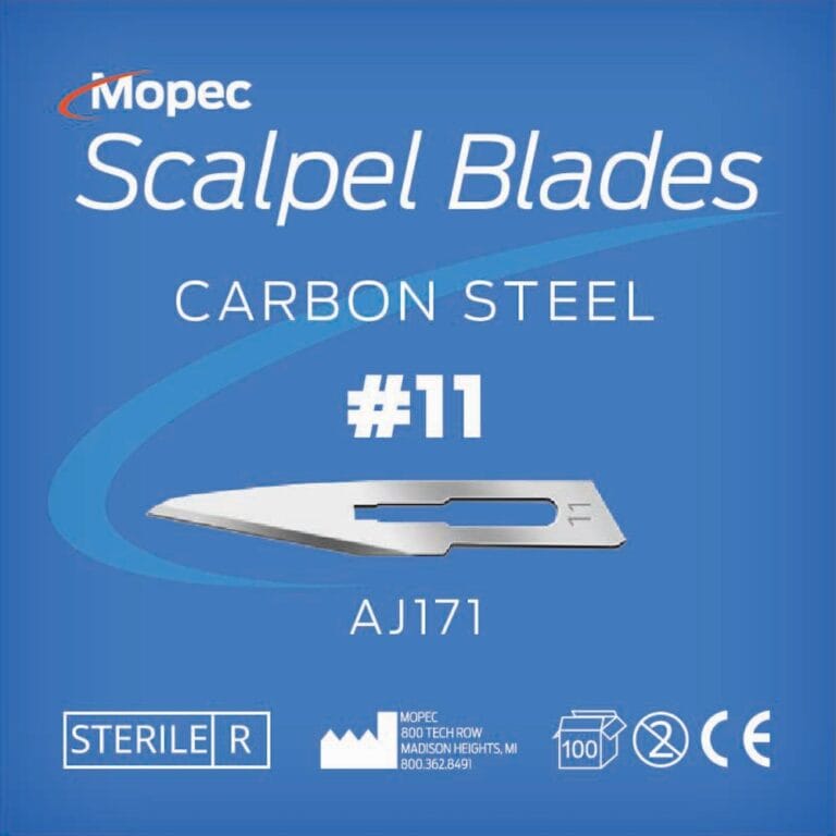 #11 Scalpel Blades, Sterile, 100 Pack - AJ171