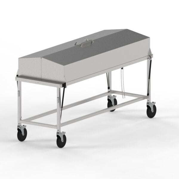 Covered Dissection Table with Lid Assist, Non-Elevating, Optional Ventilation
