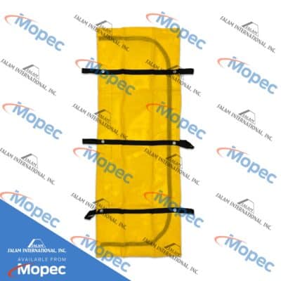 Salam Adult Body Bag, Water Recovery, 94" x 36", 5-6 Mil Vinyl, Envelope Zipper, 6 Handles, Yellow, Case of 7 - Image 3