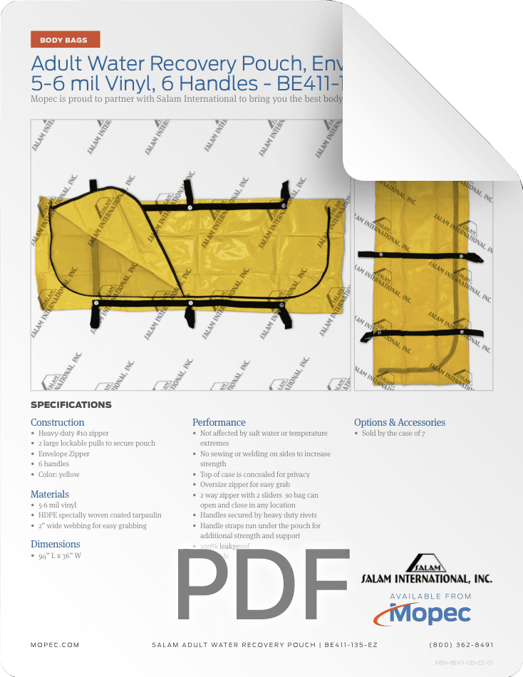 Mopec Salam BE411-135-EZ Spec Sheet