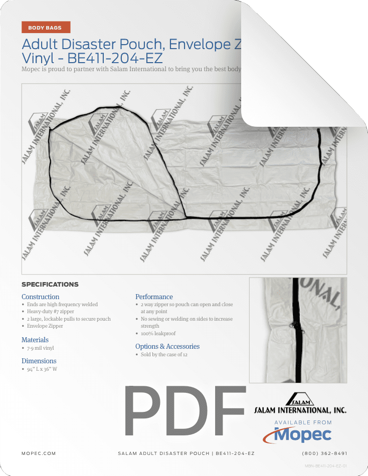 Mopec Salam BE411-204-EZ Spec Sheet