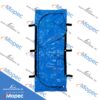 Salam Adult Body Bag, 94" x 36", HDPE Tarp, Envelope Zipper, 6 Handles, Blue, Case of 15 - Image 2