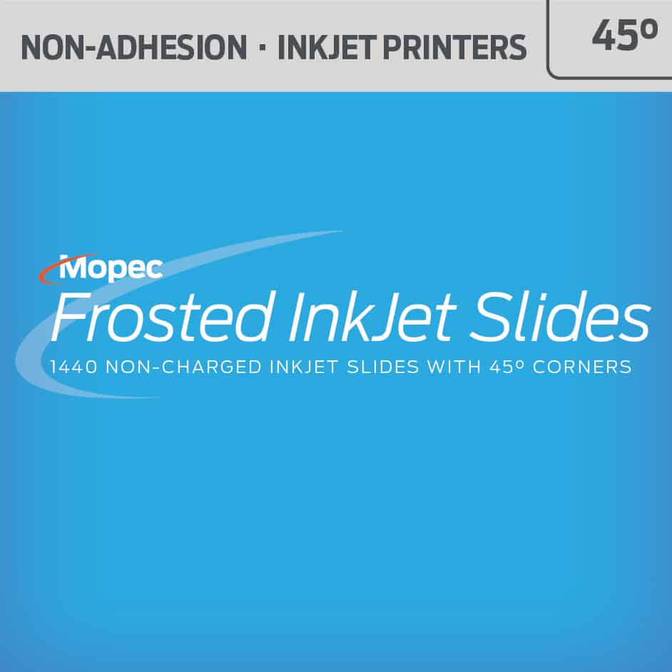 SL445 non-charged inkjet microscope slides 45 corners