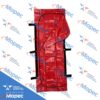 APM Adult Body Bag, 94" x 36", 16 Mil PVC Laminated Polyester, Envelope Zipper, 6 Handles, Red, Case of 6 - Image 2