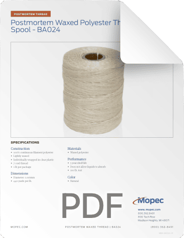 Postmortem Waxed Nylon Thread, 1 lb. | Mopec