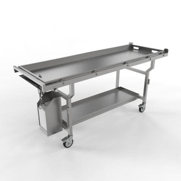 Dissection Cart with Fluid Collection and 27" Body Tray