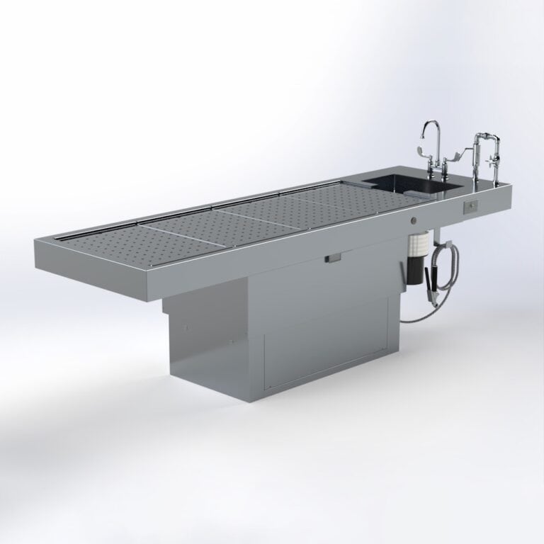 Pedestal Autopsy Table, Vented, with Optional Elevation