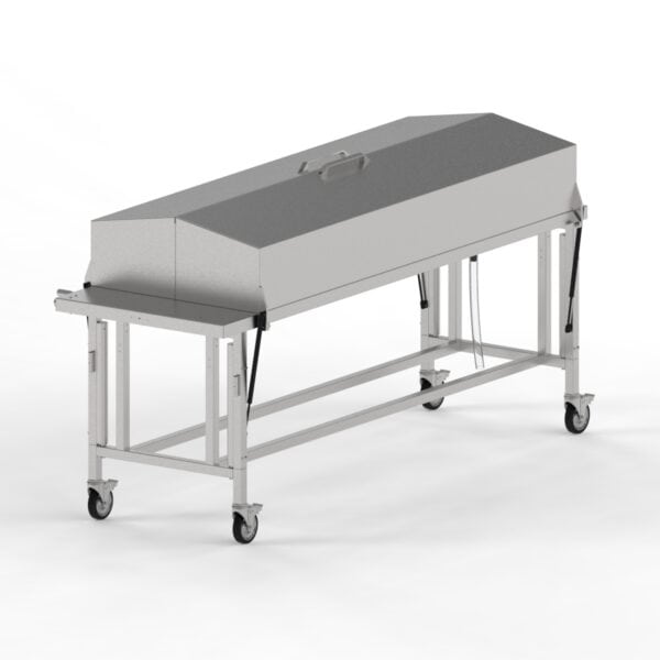 Covered Dissection Table with Lid Assist, Elevating, Optional Ventilation, Optional ADA