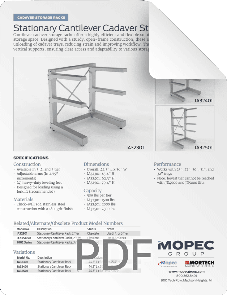 IA Racks Spec Sheet