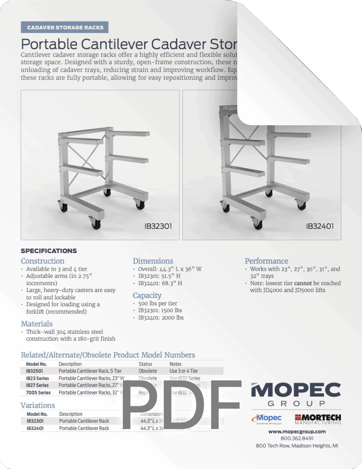 IB Racks Spec Sheet