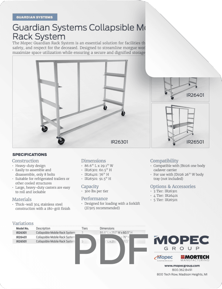 IR Racks Spec Sheet