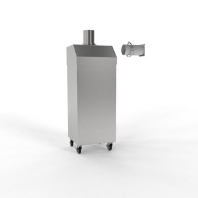Ensemble Portable Vented Trash Can, Left - AX060L