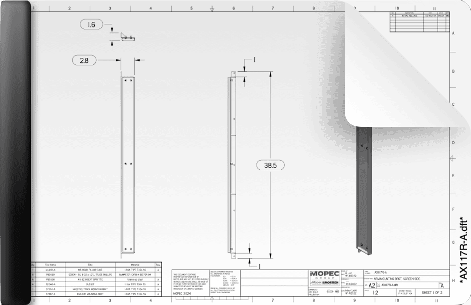 AX117R Drawing