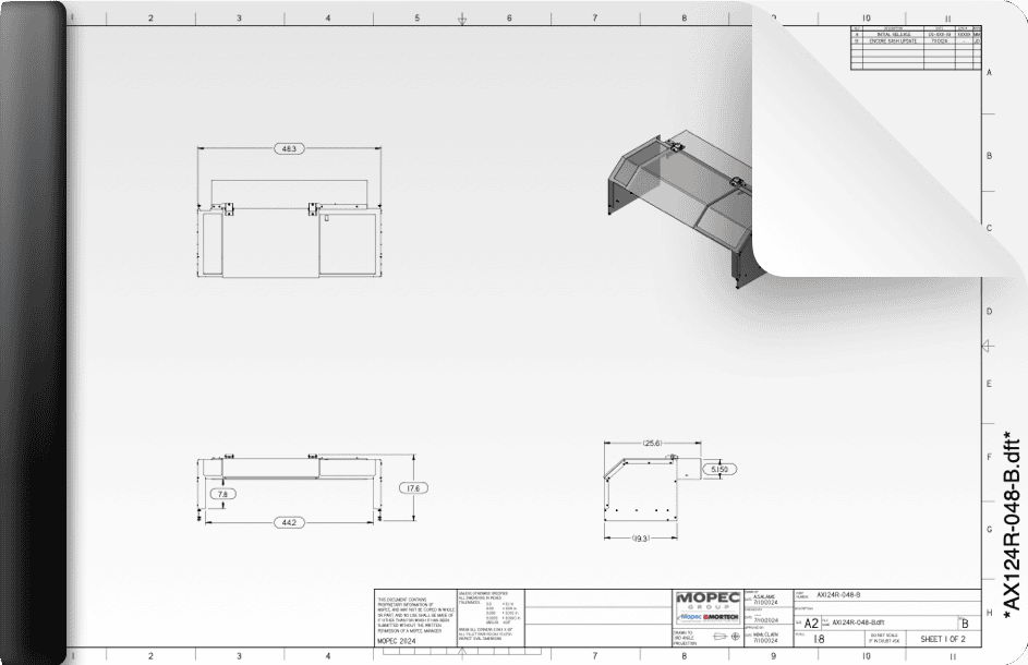 AX124R-048 Drawing