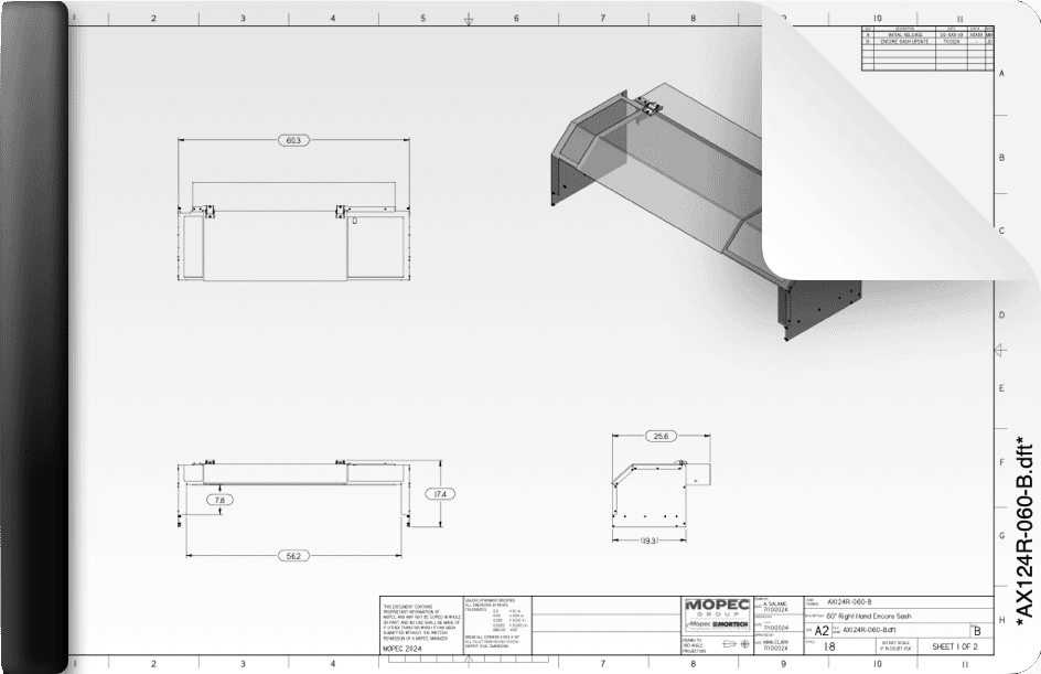 AX124R-060 Drawing