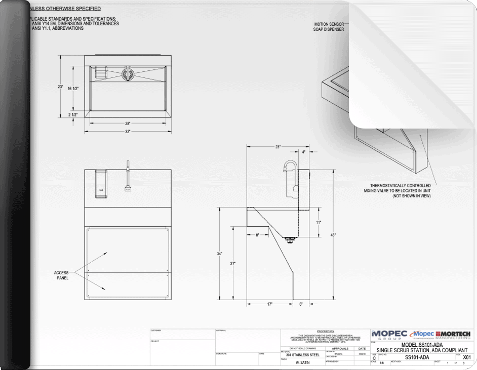SS101-ADA Drawing