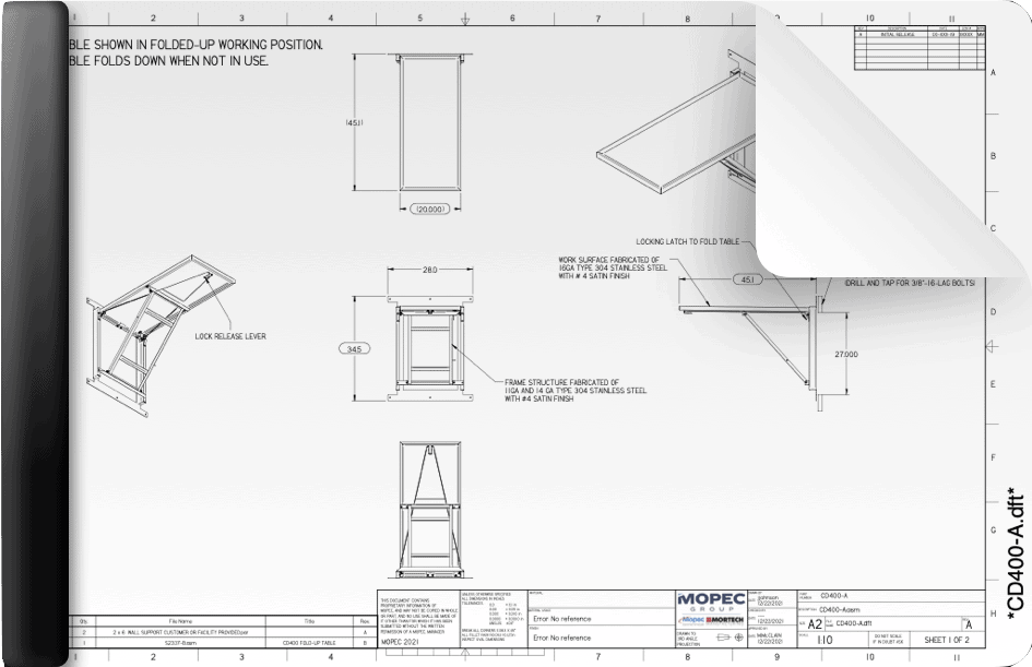 CD400 Drawing