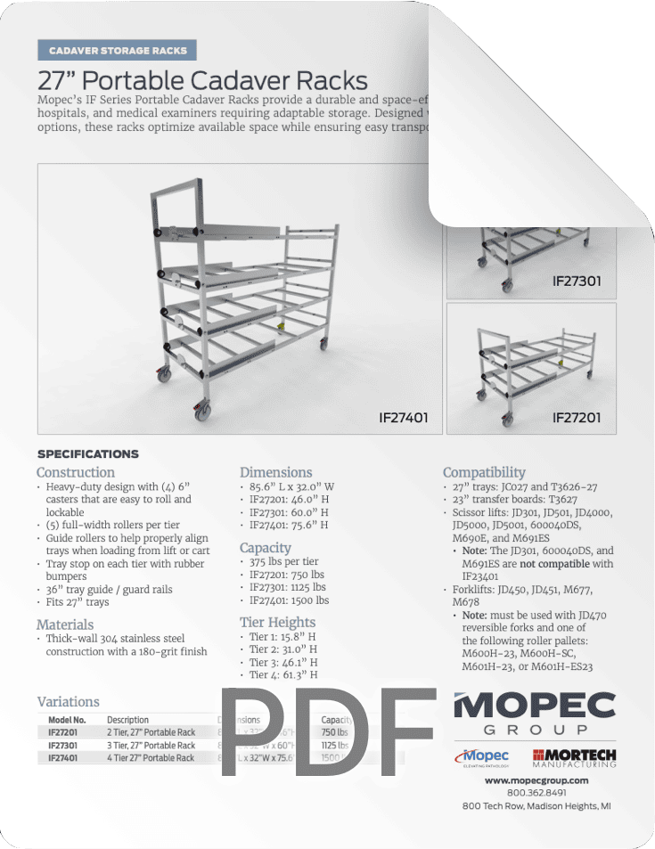 IF27 Racks Spec Sheet